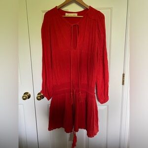 Jen's Pirate Booty Red Gauze Sundress